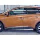 Пороги труба овальная с проступью 120х60 мм для Nissan Murano 2016-2022 артикул NMUO-002407