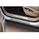 Накладки на пороги РусСталь шлифованный лист для Porsche Cayenne 2017-2023 артикул PCAYEN17-02