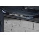Накладки на пороги Russtal карбон с надписью для Subaru Forester 2016-2018 артикул SBFOR13-06