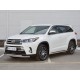 Защита передняя двойная 42-42 мм для Toyota Highlander 2017-2019 артикул THRZ-002614