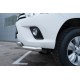 Защита передняя двойная уголки-клыки 63-63 мм для Toyota Hilux 2015-2020 артикул THZ-002148