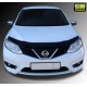 Дефлектор капота темный SIM для Nissan Tiida 2015-2018