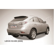 Защита заднего бампера 57 мм скоба чёрная для Lexus RX-270/350/450 2009-2012