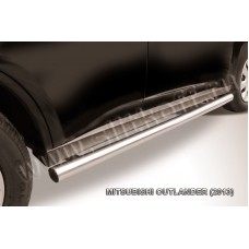 Пороги труба 57 мм для Mitsubishi Outlander 2012-2014
