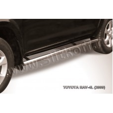 Пороги труба 57 мм для Toyota RAV4 Длинная база 2009-2013