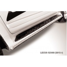 Защита штатных порогов 42 мм для Lexus GX460 2014-2019