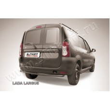 Защита заднего бампера 42 мм чёрная для Lada Largus 2012-2023
