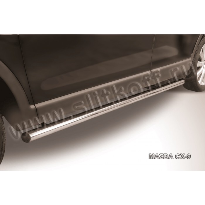 Пороги труба 57 мм для Mazda CX-9 2007-2012 артикул MZCX9007