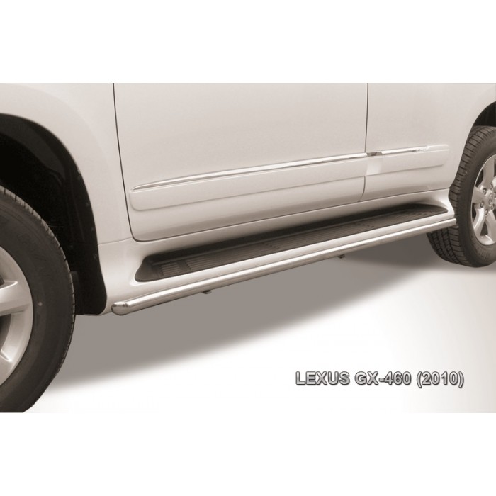Защита штатных порогов 42 мм для Lexus GX460 2010-2013 артикул LGX013