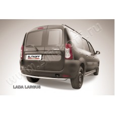 Защита заднего бампера 42 мм серебристая для Lada Largus 2012-2023
