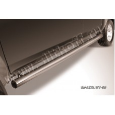 Пороги труба 76 мм для Mazda BT-50 2006-2011