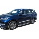 Пороги с площадкой алюминиевый лист 57 мм Black Edition для Chery Tiggo 8 2020-2024