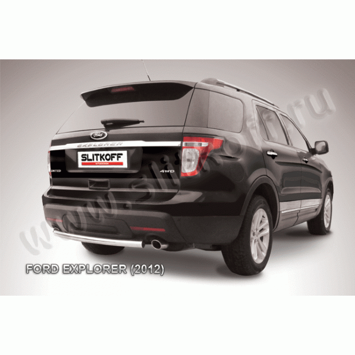 Защита заднего бампера 57 мм Black Edition для Ford Explorer 2011-2015