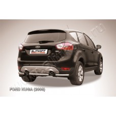 Защита заднего бампера 57 мм Black Edition для Ford Kuga 2008-2013