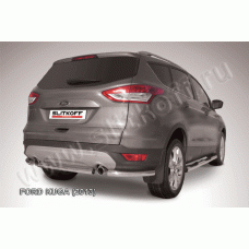 Защита заднего бампера 57 мм Black Edition для Ford Kuga 2013-2016