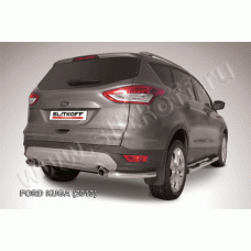 Защита задняя уголки 57 мм Black Edition для Ford Kuga 2013-2016