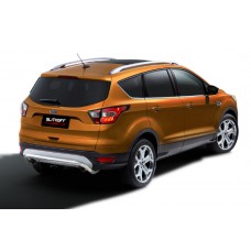 Защита заднего бампера скоба 57 мм Black Edition для Ford Kuga 2016-2019