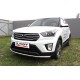 Защита переднего бампера 57 мм радиусная Black Edition на 4WD для Hyundai Creta 2016-2021