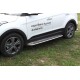 Пороги с площадкой алюминиевый лист 42 мм на 4WD для Hyundai Creta 2016-2021