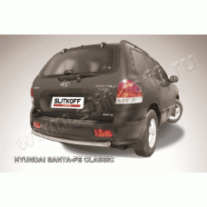 Защита заднего бампера 57 мм Black Edition для Hyundai Santa Fe Classic 2000-2012