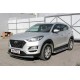 Пороги с площадкой алюминиевый лист 57 мм для Hyundai Tucson Turbo 2018-2021