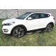 Пороги труба с проступью 76 мм Black Edition на 4WD для Hyundai Tucson 2015-2018