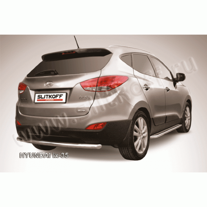 Защита заднего бампера 57 мм Black Edition для Hyundai ix35 2010-2015