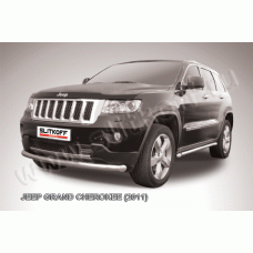 Защита переднего бампера 76 радиусная Black Edition для Jeep Grand Cherokee 2010-2013