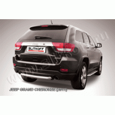 Защита заднего бампера 76 мм короткая Black Edition для Jeep Grand Cherokee 2010-2013