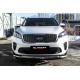 Защита передняя двойная 57-42 мм Black Edition для Kia Sorento Prime 2018-2020