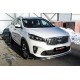 Защита передняя двойная 57-42 мм Black Edition для Kia Sorento Prime 2018-2020