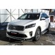 Защита передняя двойная 57-42 мм Black Edition для Kia Sorento Prime 2018-2020