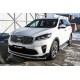 Защита переднего бампера 57 мм Black Edition для Kia Sorento Prime 2018-2020