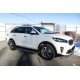 Пороги с площадкой алюминиевый лист 57 мм Black Edition для Kia Sorento Prime 2018-2020