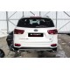 Защита задняя уголки 57 мм Black Edition для Kia Sorento Prime 2018-2020