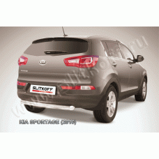 Защита заднего бампера 76 мм Black Edition для Kia Sportage 2010-2015