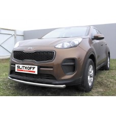 Защита переднего бампера 57 мм Black Edition для Kia Sportage 2016-2022