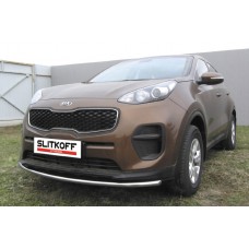 Защита переднего бампера 42 мм Black Edition для Kia Sportage 2016-2022