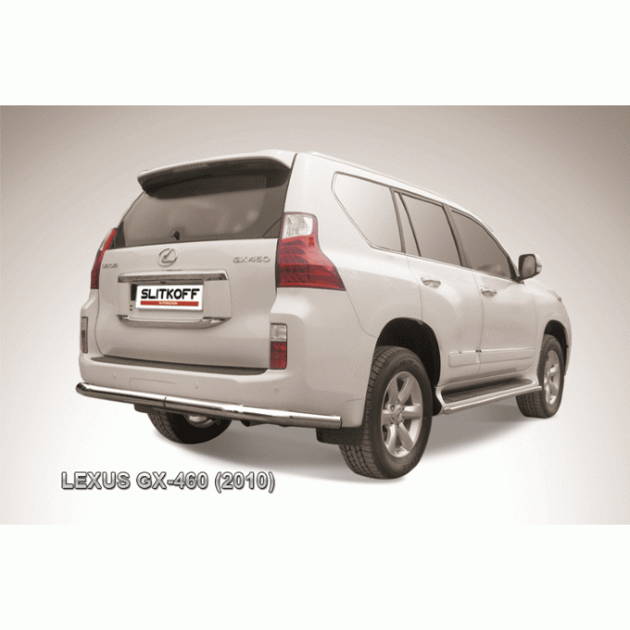 Защита заднего бампера 76 мм Black Edition для Lexus GX460 2010-2013