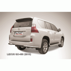 Защита задняя уголки 76 мм Black Edition для Lexus GX460 2010-2013