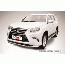 Защита передняя двойная 57-57 мм Black Edition для Lexus GX460 2014-2024