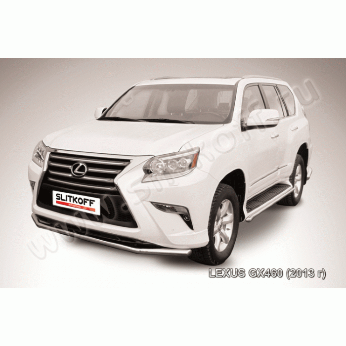 Защита переднего бампера 57 мм Black Edition для Lexus GX460 2014-2024