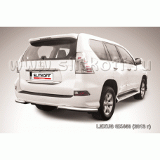 Защита задняя уголки 76 мм Black Edition для Lexus GX460 2014-2024