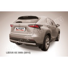 Защита заднего бампера 57 мм Black Edition для Lexus NX-300h 2014-2021