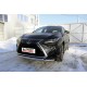 Защита передняя двойная 57-42 мм Black Edition для Lexus RX-350 2015-2019