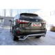 Защита заднего бампера волна 57 мм Black Edition для Lexus RX-350 2015-2019