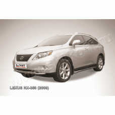 Защита передняя двойная 57-57 мм Black Edition для Lexus RX-350 2009-2012