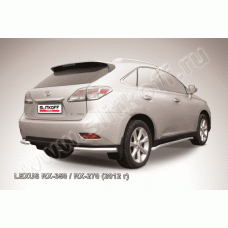 Защита задняя уголки 57 мм Black Edition для Lexus RX-270/RX-350 2012-2015