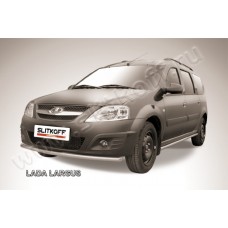 Защита переднего бампера 42 мм Black Edition для Lada Largus 2012-2021