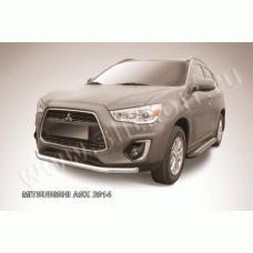 Защита переднего бампера 76 мм Black Edition для Mitsubishi ASX 2013-2016